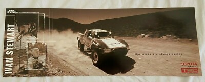 IVAN STEWART POSTER 10'' x 28'' - Our Minds Are Always Racing - TOYOTA Motorsports