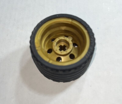 LEGO 56145 Pearl Gold RIM wheel tire Wide & Cross 37x22 Pcs and