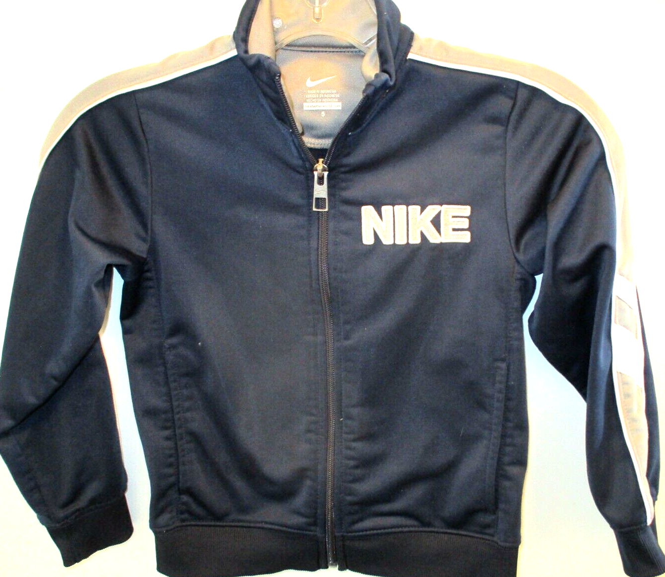 SACAI X NIKE NIKE giacca da pista con zip intera bambino ragazzo taglia 5 blu