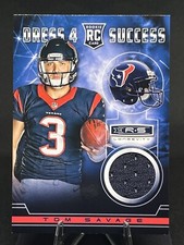 TOM SAVAGE 2014 Rookies & Stars PATCH Longevity Dress for Success Materials RC