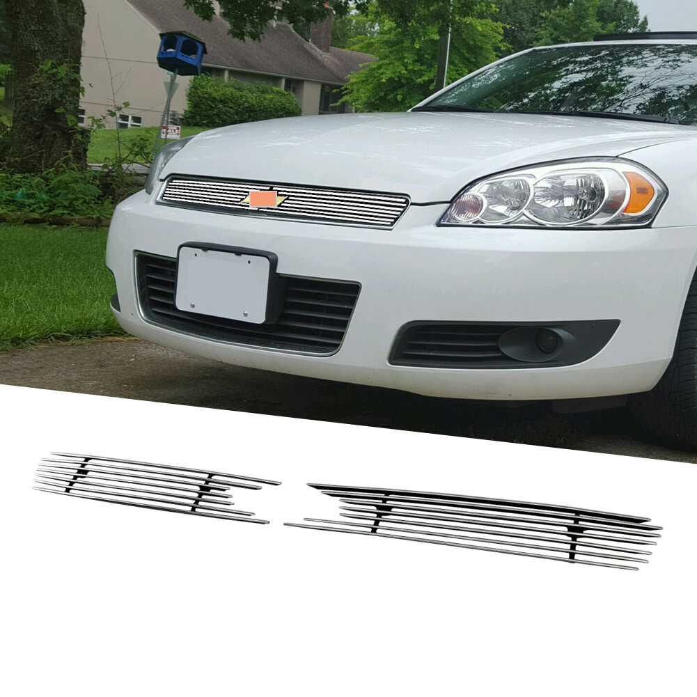 2006-2013 Chevy Impala & 06-07 Monte Carlo Silver Billet Grille Insert