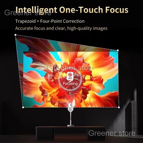 Smart 1080P HD 4K Vidéo Projecteur WiFi Bluetooth Portable Bureau Maison Théâtre - Photo 8/16