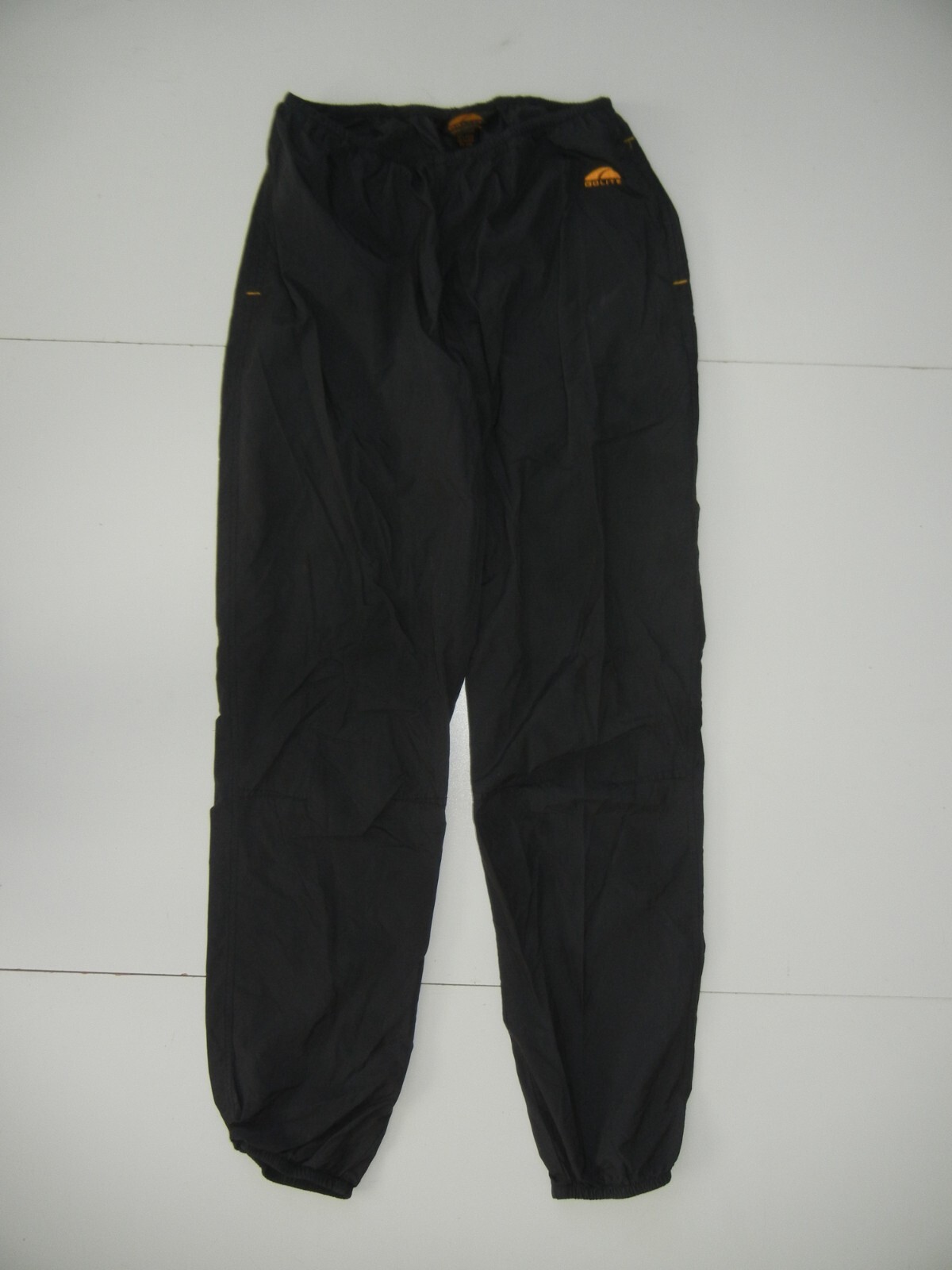 GOLITE Black Thin Nylon PACKABLE WINDBREAKER PANTS Rain Hike Gym Gear