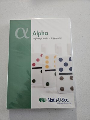 Alpha Single-Digit Addition and Subtraction DVD Math-U-See Mathematics Brand New