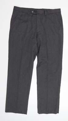 Matalan Anzughose Herren grau Polyestermischung Größe W34 L28 - Sho