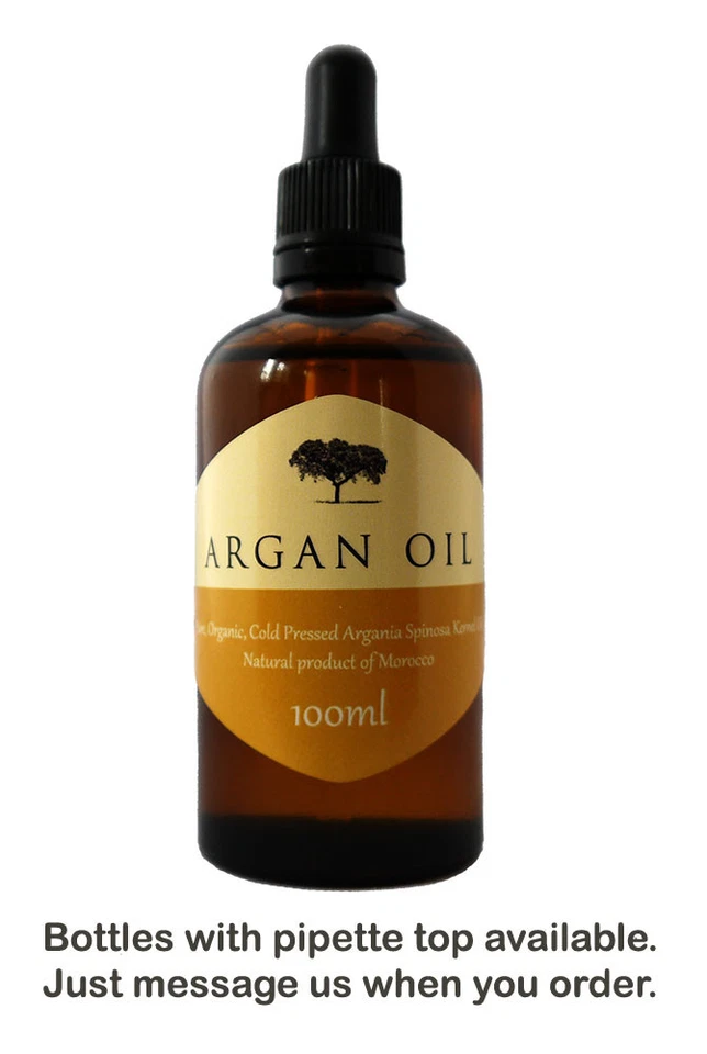 ARGAN OIL 100% Cold Pressed Pure Certified Organic Moroccan Argan Oil 100ml  - Image 2 of 4
