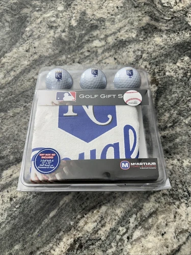 MLB McArthur Golf Gift Set: Towel and Golf Balls - KC ROYALS