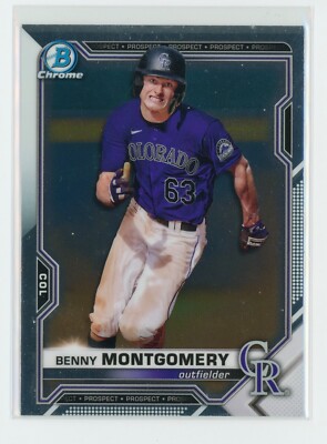 2021 Bowman Draft Chrome Benny Montgomery SP Image Variation - BDC-84 (B)