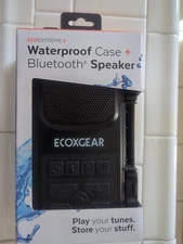 EcoXGear Bluetooth Speaker Waterproof Case EcoEctreme 2 Black Rechargeable