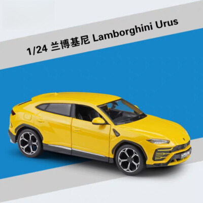1:24 Scale Lamborghini Urus Matal Car Model Toys Yellow&Red Toys Car Ornament