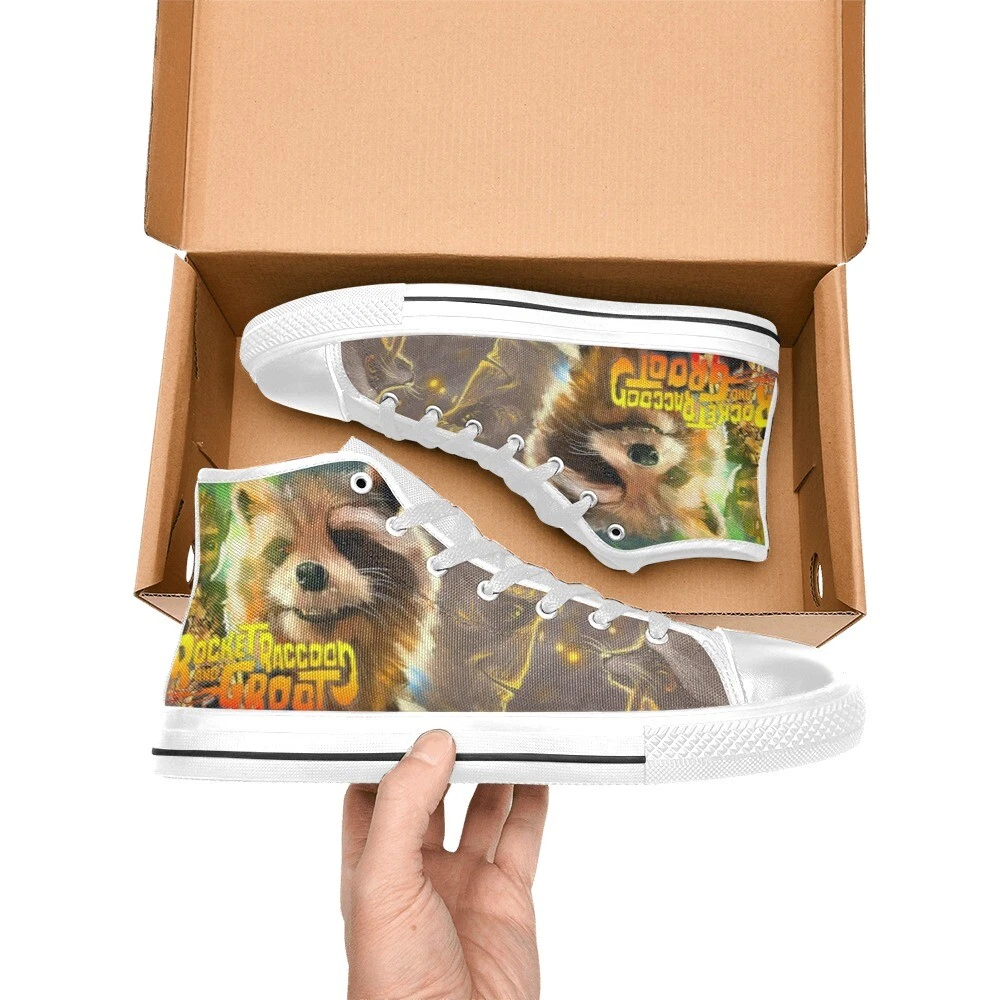 Guardians oF The Galaxy Rocket Raccon High Top Sneakers