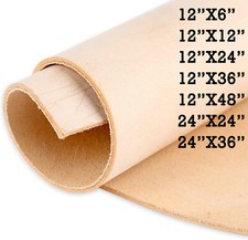 Natural Full Grain Vegetable Tanned LeatherCowhide Tooling Leather Pre-Cut