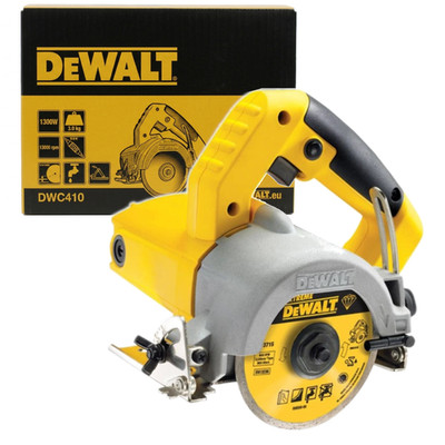 DeWalt Nass- und Trocken Fliesensäge 1300W  110mm Diamantscheibe  DWC410-QS