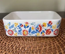 Pioneer Woman Small Sweet Rose Rectangle Stoneware Casserole Baking Dish 6x4x2