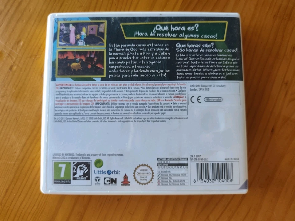 HORA DE AVENTURAS FINN  Y JAKE INVESTIGADORES NINTENDO 3DS PAL ESPAÑA, foto 4 de 4