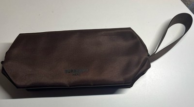 Burberry Hero Chocolate Brown Travel Makeup/Toiletry Bag Zippered