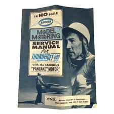 Aurora Model Motoring Service Manual for Thunderjet 500 1963