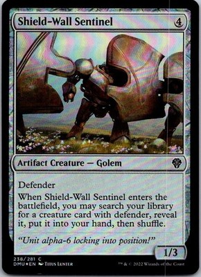 Shield-Wall Sentinel C  Foil Dominaria United 238 LP-NM