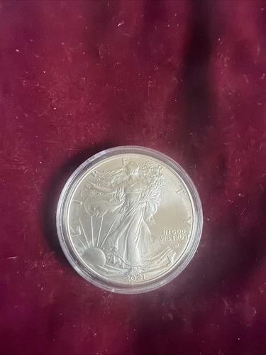 2021 W American Silver Eagle Type 2  1 oz $1 - BU