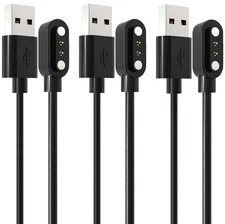 [3PACK] Smart Watch Charger Magnetic USB Charging Cable 3.3FT for Letsfit Wil...