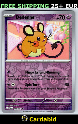 Dedenne - PAF #036/091 SV: Paldean Fates Reverse Holo Tika Matsuno NM