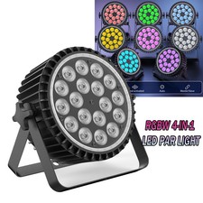 4-in-1 Disco Party Stage Light 18LED RGBW DMX Beam Lights KTV Show PAR Lighting