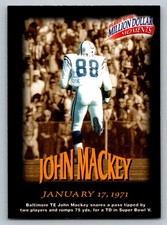 1997 Fleer #45 John Mackey Million Dollar Moments Game Cards