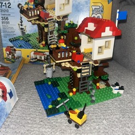 Lego Creator 3-in-1 Treehouse Lakeside Hut Farmyard Barn 31010 Retired 2013