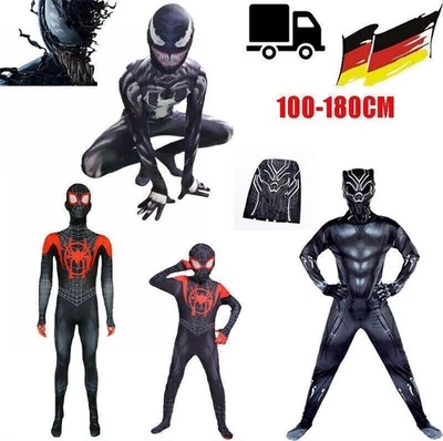 MARKENLOS Spiderman Kostüm Kinder Cosplay Cosplay Karneval Schulparty Overall Christmas-🎃