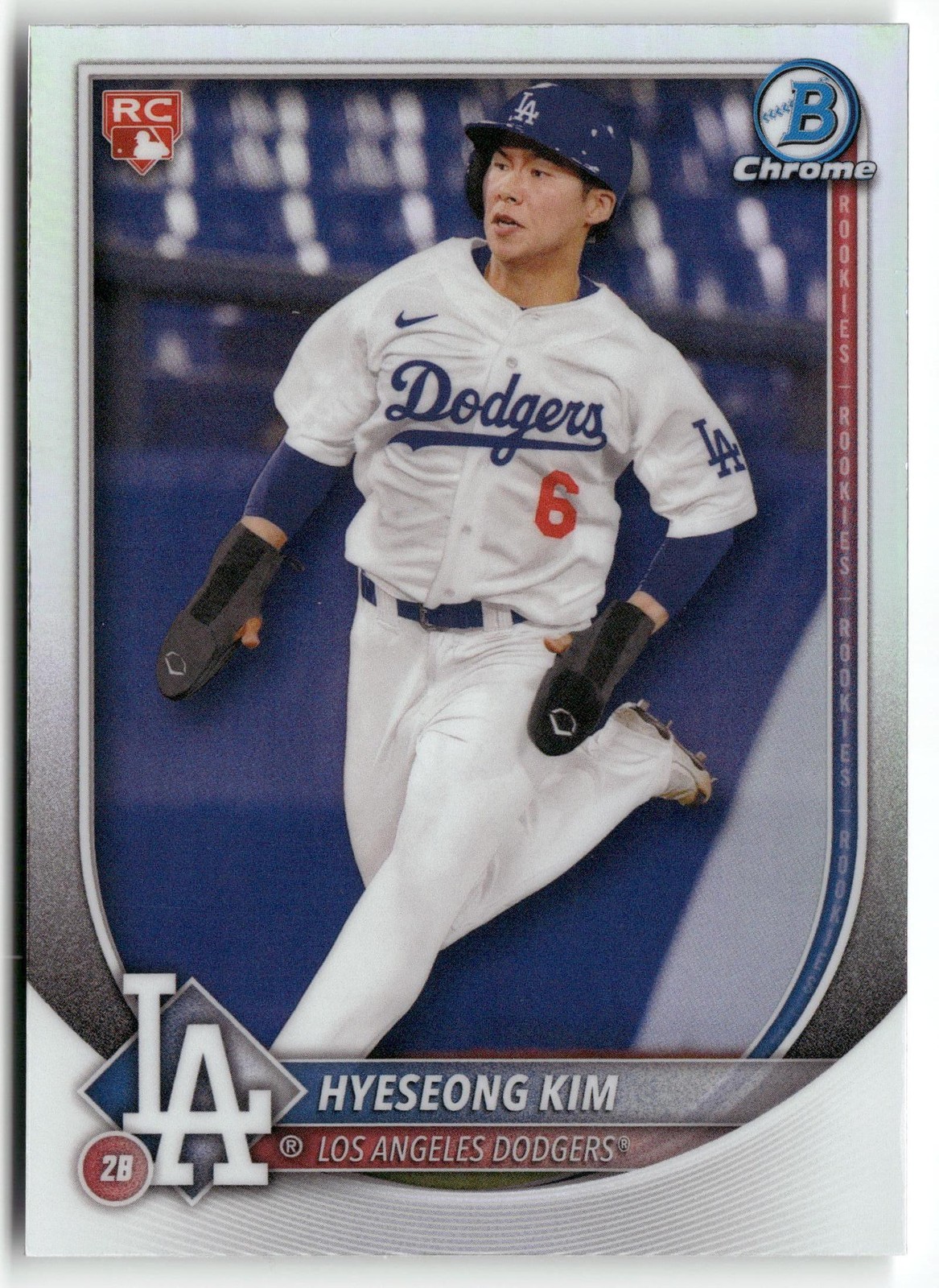 2025 Bowman #91 Hyeseong Kim Bowman Chrome Red Rookie Logo