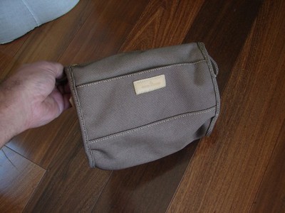Jaeger LeCoultre Sundry Toiletries Travel Bag  Brown-Beige