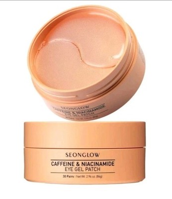 Seonglow Caffeine & Niacinamide Eye Gel Patches 30 Pairs, Hydration, Dark Circle