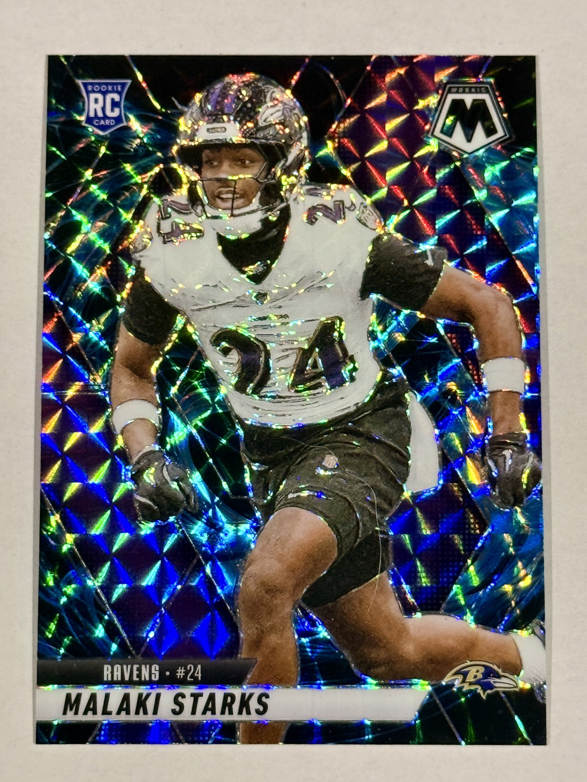 2025 Panini Mosaic - Rookies Malaki Starks #347 Genesis Mosaic Prizm (RC)