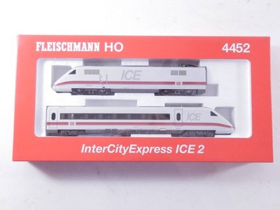 »FLEISCHMANN 4452K H0 DC · ELEKTROTRIEBZUG ICE 2 DER DB 2-TEILIG · OVP«