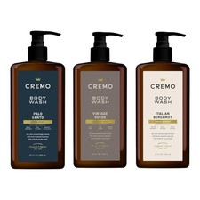 Cremo Rich-Lathering Vintage Suede Body Wash for Men, 32 Fl Oz