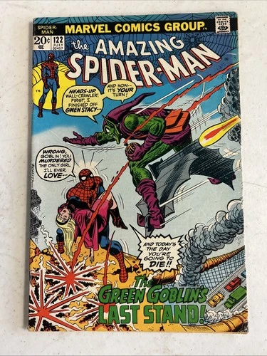 Amazing Spider-Man #122 (Marvel Comics 1973) Death of Green Goblin VG