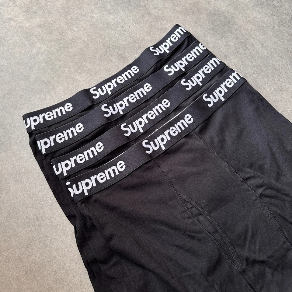 Pack de 4 calzoncillos boxer Supreme - blanco y negro | S, M, L, XL | Nuevo... - Imagen 3 de 4