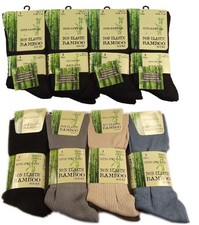 Mens Womens Socks Non Elastic Super Soft Sock Bamboo Comfort Anti-Bacterial