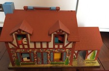 Vintage 1980 Fisher Price Little People Mock Tudor Play House