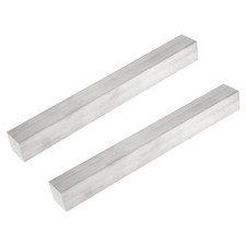 Image of 2 Pcs 1 1/4" Thick x 1 1/4" Width x 12" Long Square 6061 Aluminum Flat Bar