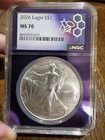 2026 American Silver Eagle $1 NGC Purple Core MS70 ASE