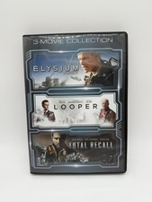 Elysium Looper Total Recall 3-Movie Collection DVD Matt Damon Bruce Willis
