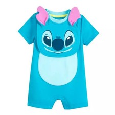Disney Store Lilo & Stitch Disfraz Mameluco y Babero Conjunto para Bebé Verano Divertido Conjunto