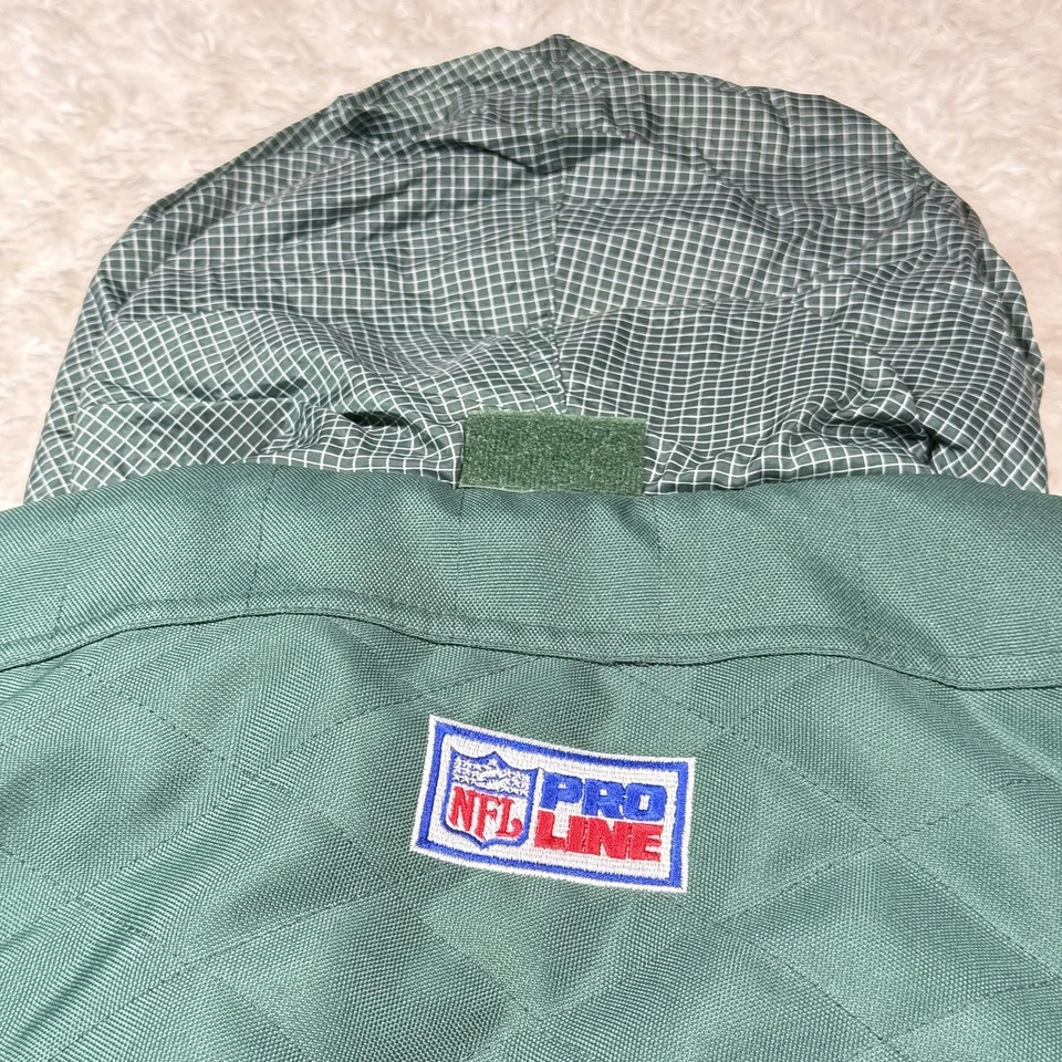 复古绿湾包装工队夹克男式 XL 绿色标志运动 NFL 职业系列 90 年代 — 第 4/4 张图片