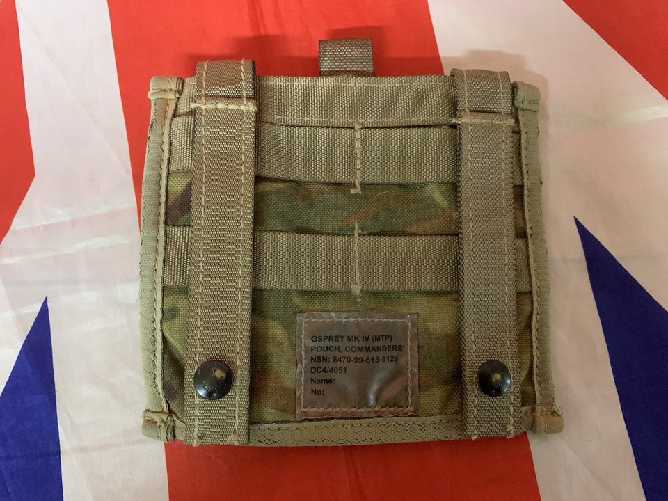 British Army Osprey MK IV Commanders Pouch MTP for BodyArmour Chest Rig ...