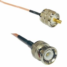 RG316 PL259 UHF Male to BNC MALE Coaxial RF Cable USA-US