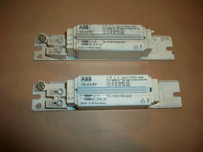 2pc ABB Lamp Ballast 10/23 SY 230V @ 50HZ USED