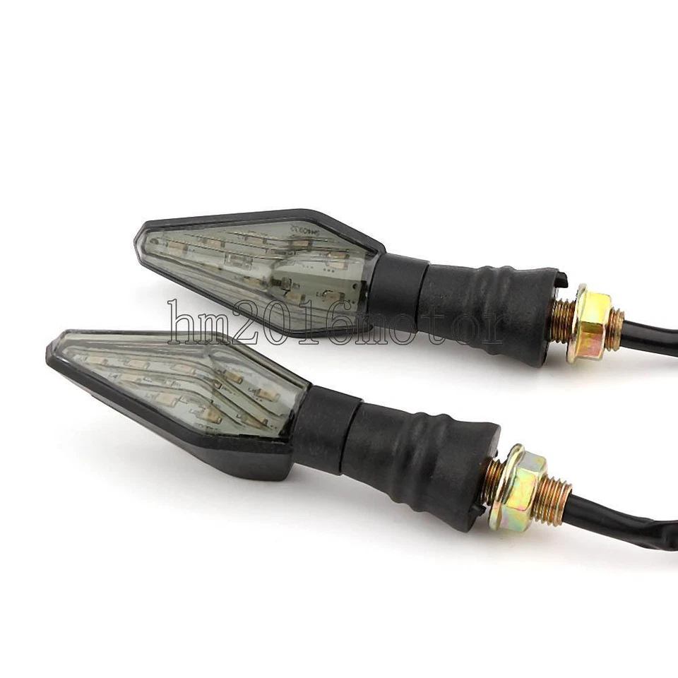 2x Mini señal de giro de plástico de 4,5" para Honda CBR 250R 300R 600RR 900RR 1000RR VFR Foto 2 de 4