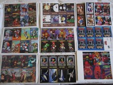 Nintendo Power Trading Card Insert Sheets SNES N64 Mega Man Mario Donkey Kong