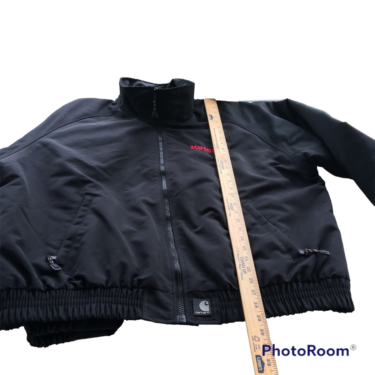 Carhartt Zip Up Work Wear Black Jacket Men's Size 2XL RN14806